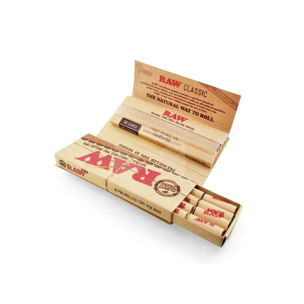 Raw Masterpiece 1 1/4 with Tips Rolling Papers