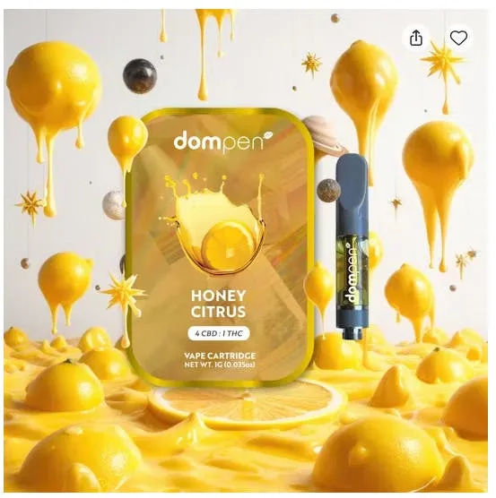 Honey Citrus [H] 4:1 CBD:THC | 1g 510 | Dompen