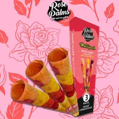 Rose Palms - 1 1/4 Size Rose Cones - 3pk