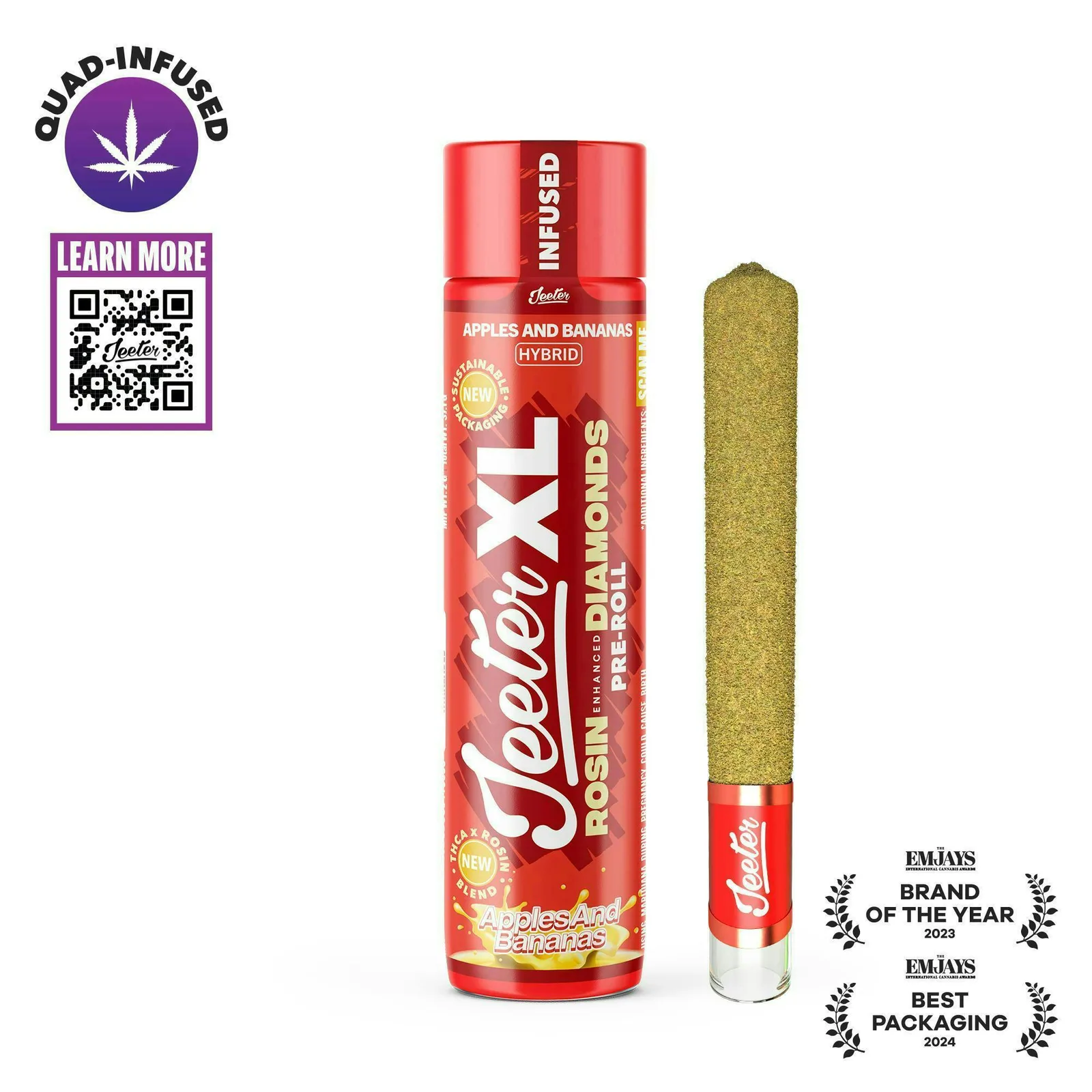 Jeeter - Apples & Bananas | XL | 2g Infused Preroll