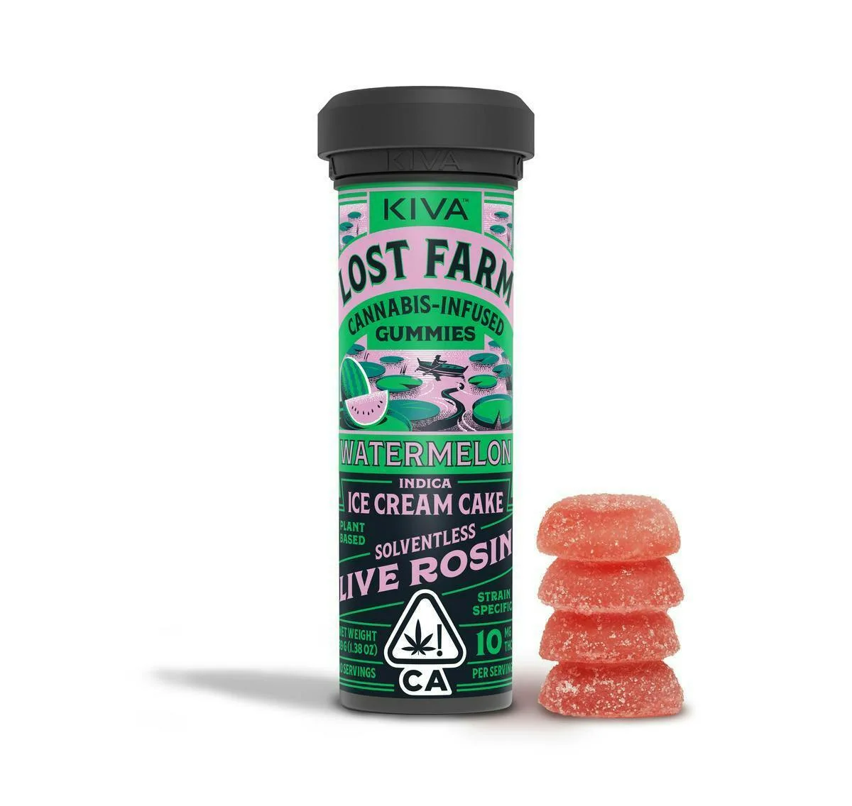 LOST FARM - ICE CREAM CAKE - WATERMELON ROSIN GUMMIES 100MG