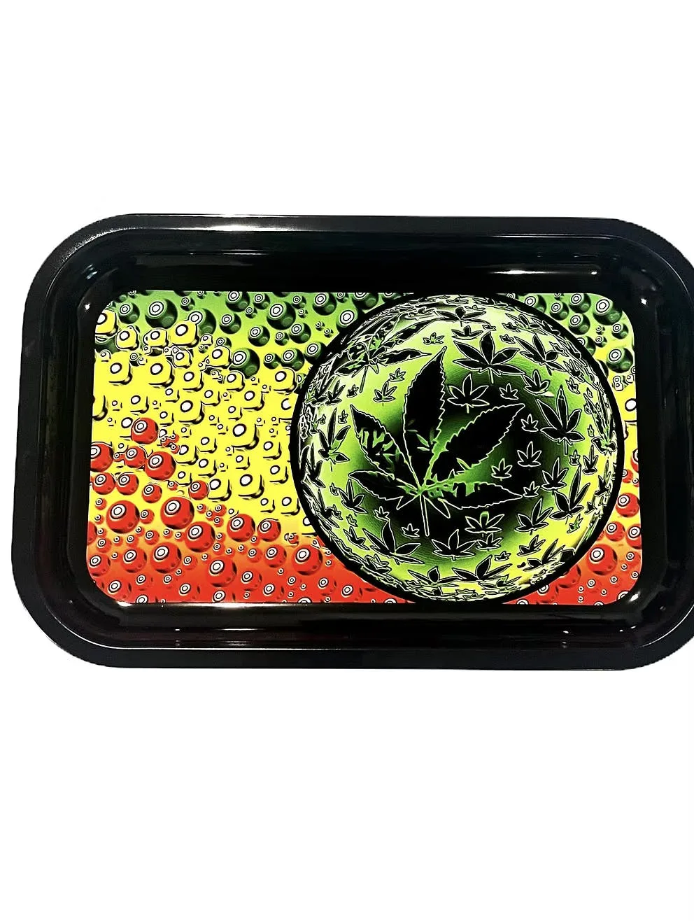 Rolling Tray | Rasta Weed Plant | 11 x 7