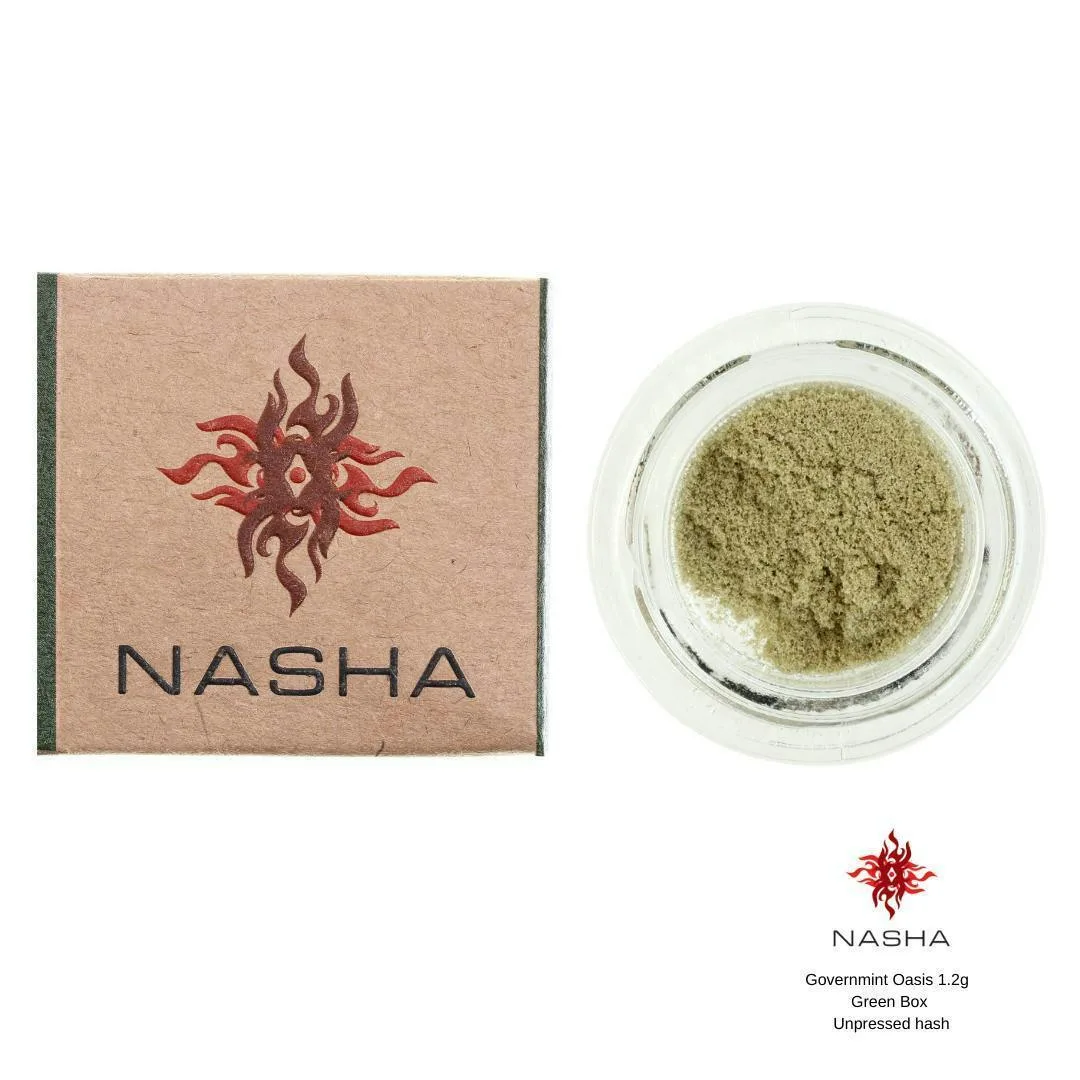 Nasha Green Unpressed Government Oasis - 1.2 g