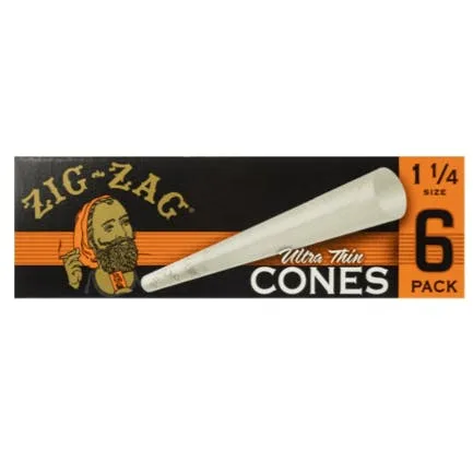 Zig Zag Cone Ultrathin 1 ¼ 6pk