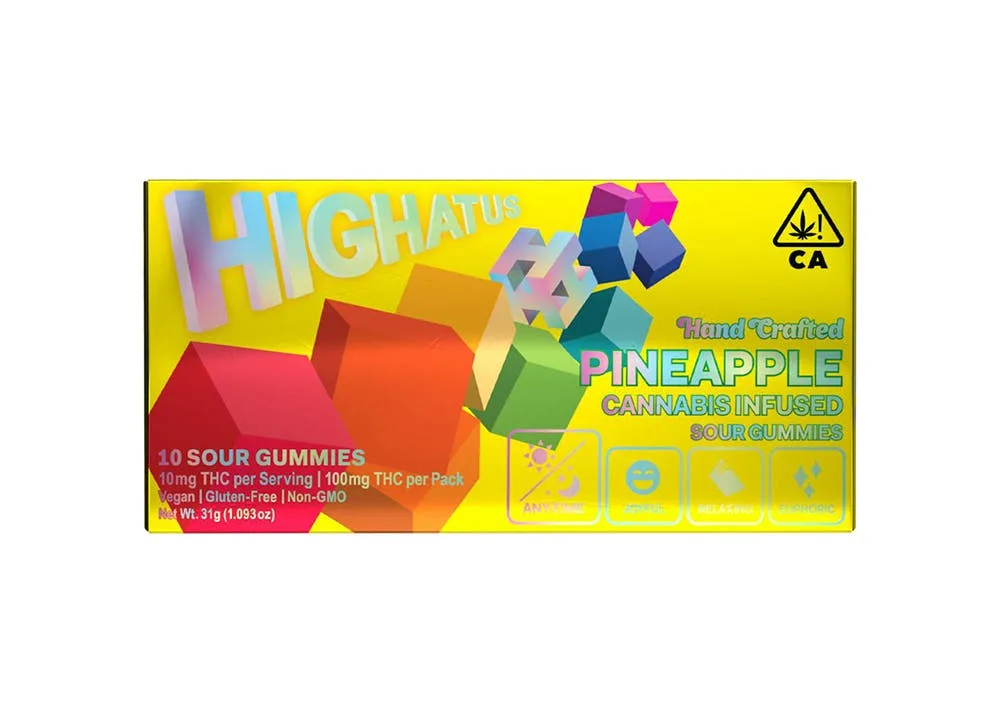 CBX - Pineapple - 100mg Highatus Gummies - 10pk