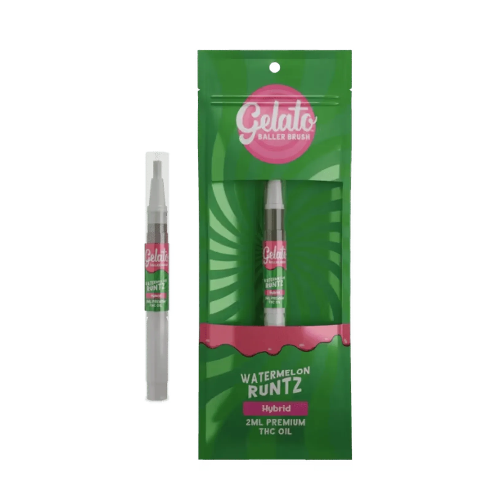 Gelato - Watermelon Runtz - Baller Brush - 2g Oil Brush