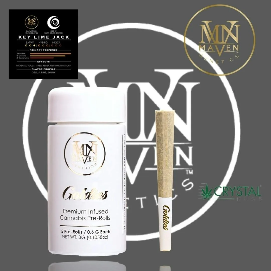 Key Lime Jack Goldies Infused Pre-Rolls 5-Pack [3g]