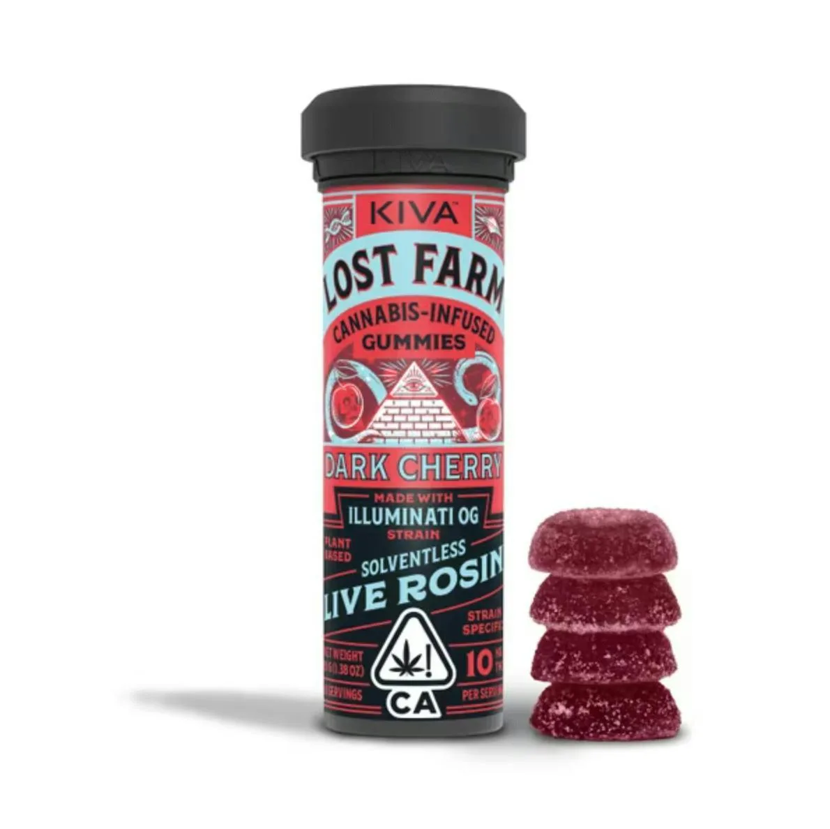 Kiva - Lost Farm Dark Cherry Rosin Gummies
