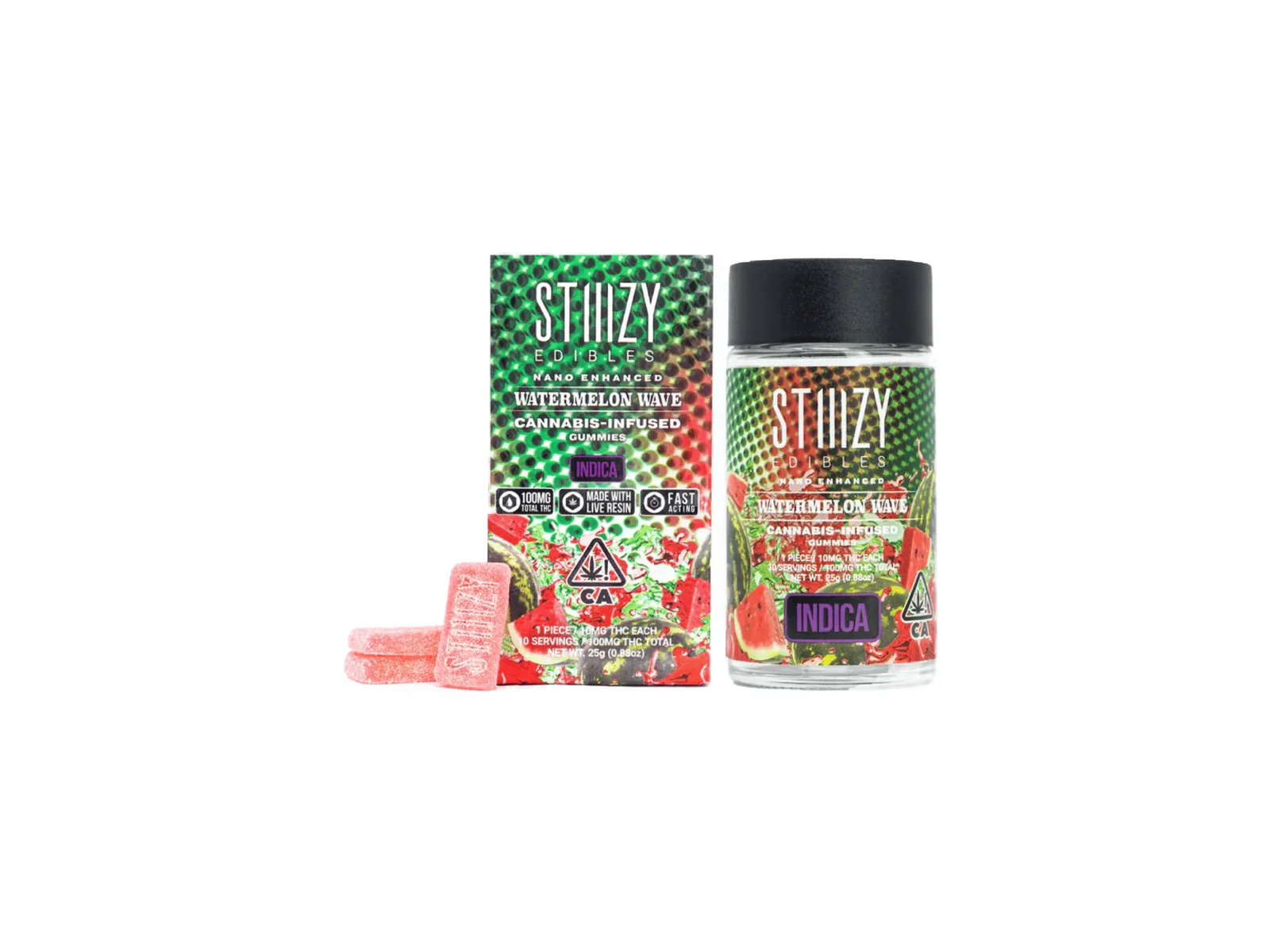 Stiiizy Gummies Watermelon Wave 100mg