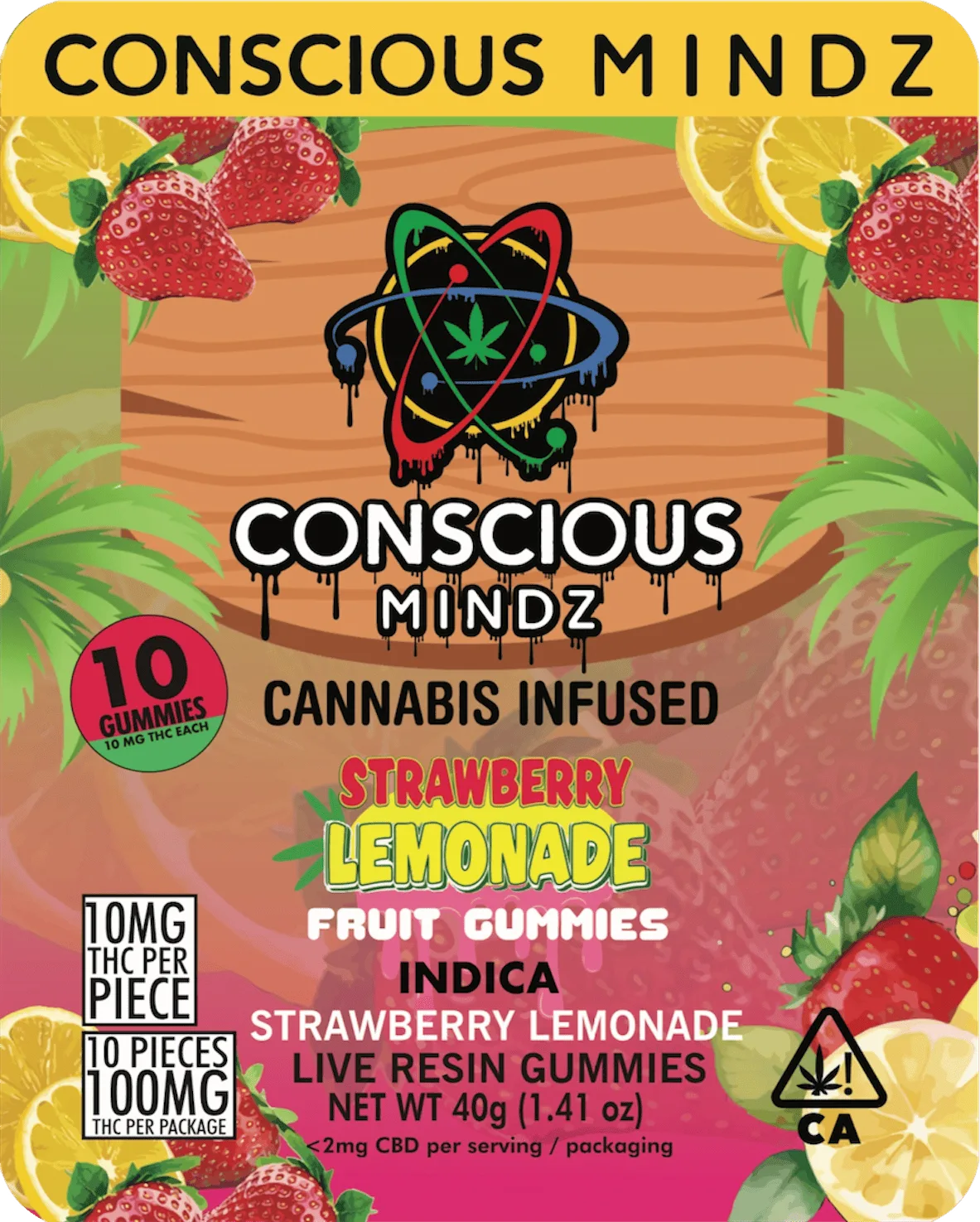 CONSCIOUS MINDZ - STRAWBERRY LEMONADE - 100MG - INDICA