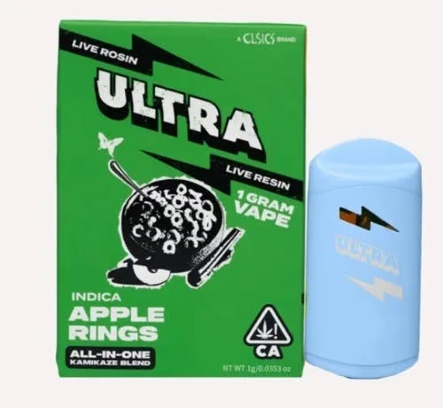 Ultra- Apple Rings Kamikaze Blend Live Rosin/ Live Resin AIO (I)