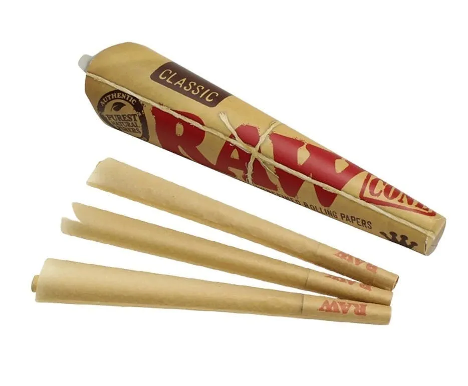 Raw - 3pk Classic Cones King Size