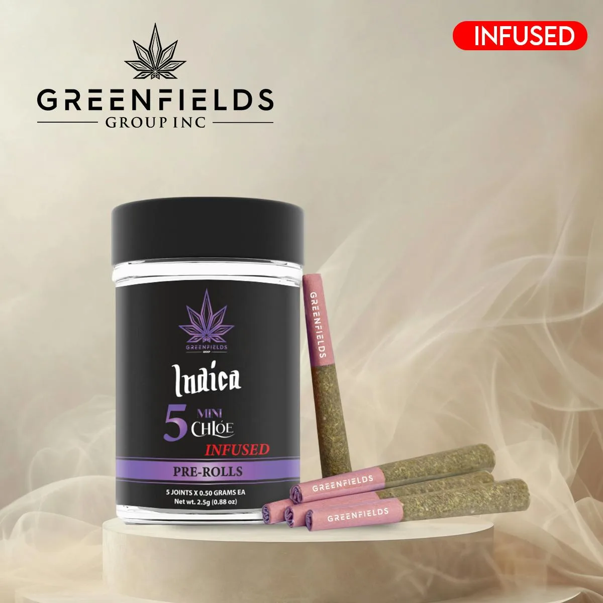 Black Diamond - THCa Diamond Infused Mini Pre-Rolls | 5-Pack (2.5g) Indica