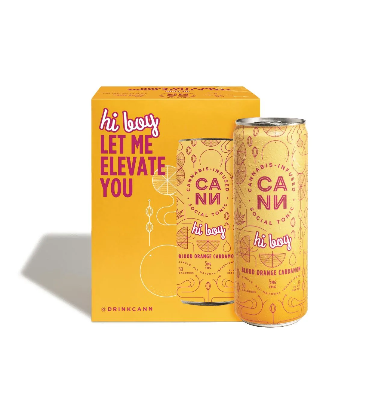 CANN Hi-Boys Blood Orange Cardamom 4pk 20mg