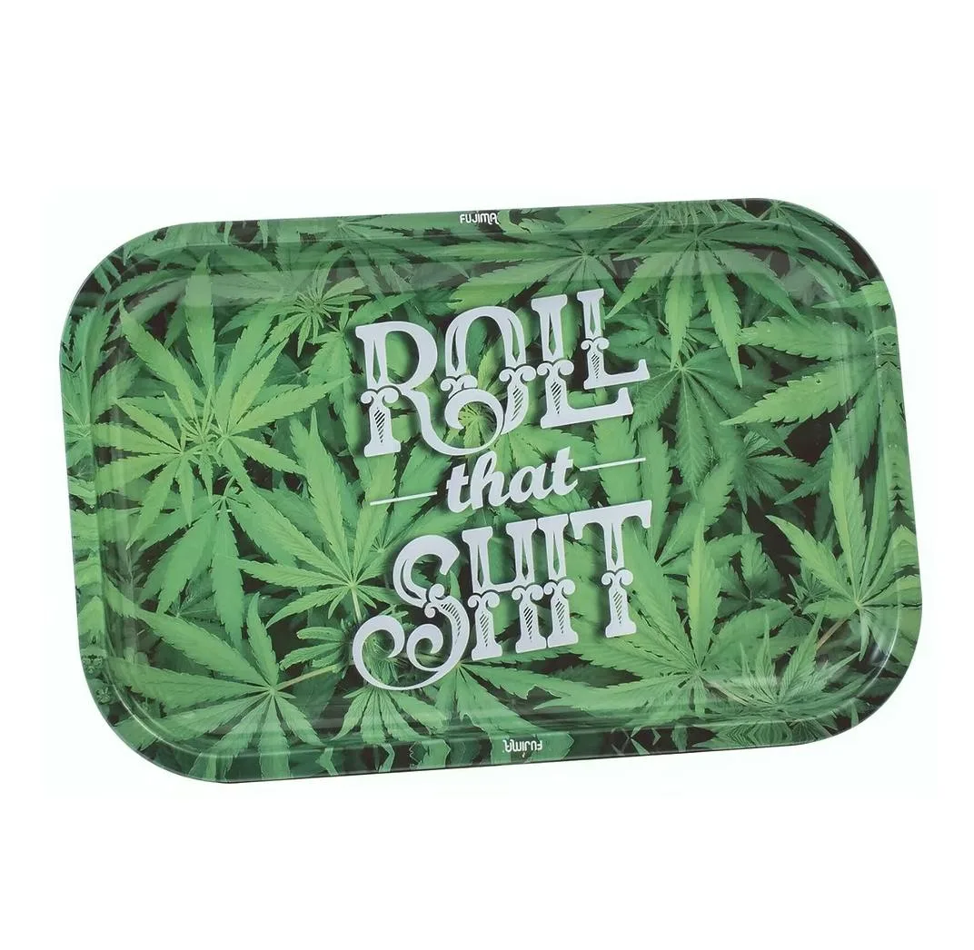 Rolling Tray with Magnetic Lid | Roll That Shit | 11 x 7