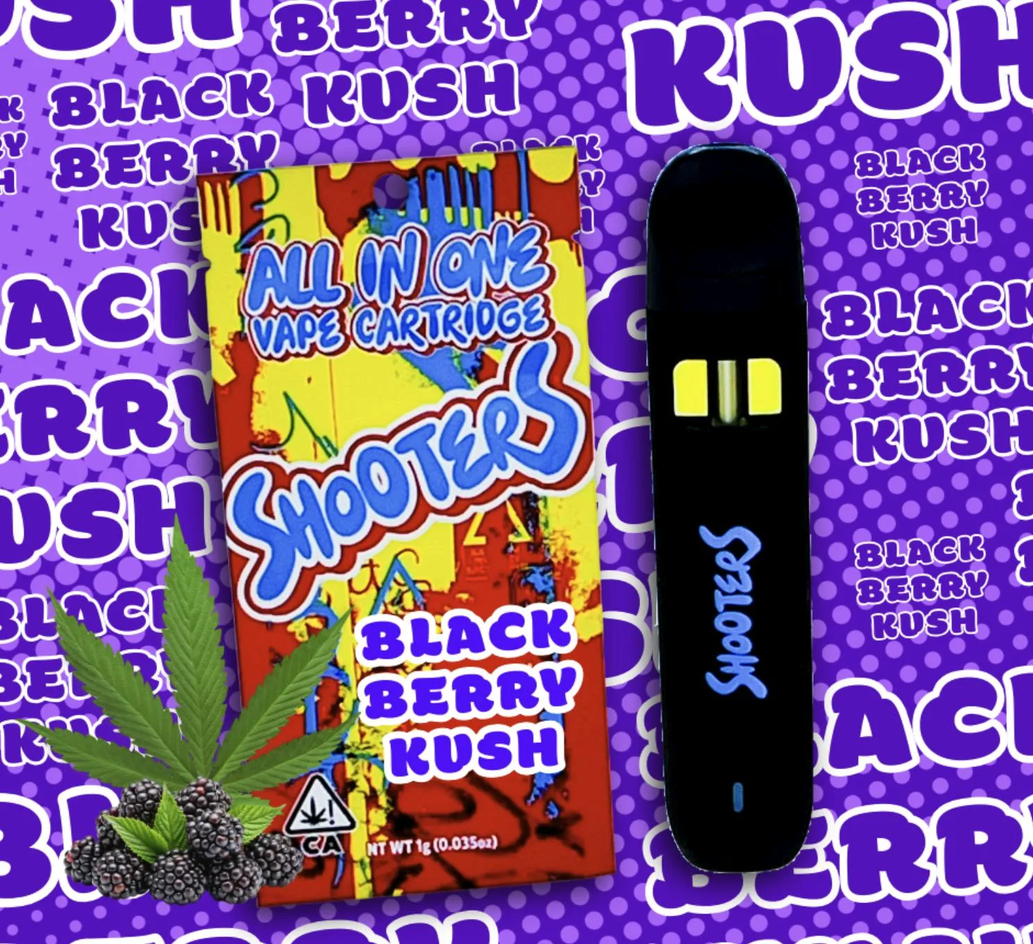 Shooters - All In One - Blackberry Kush 1g