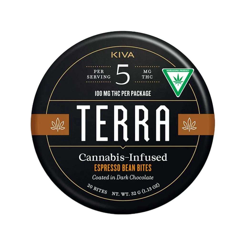 TERRA BITES - Dark Chocolate Espresso Beans 100mg