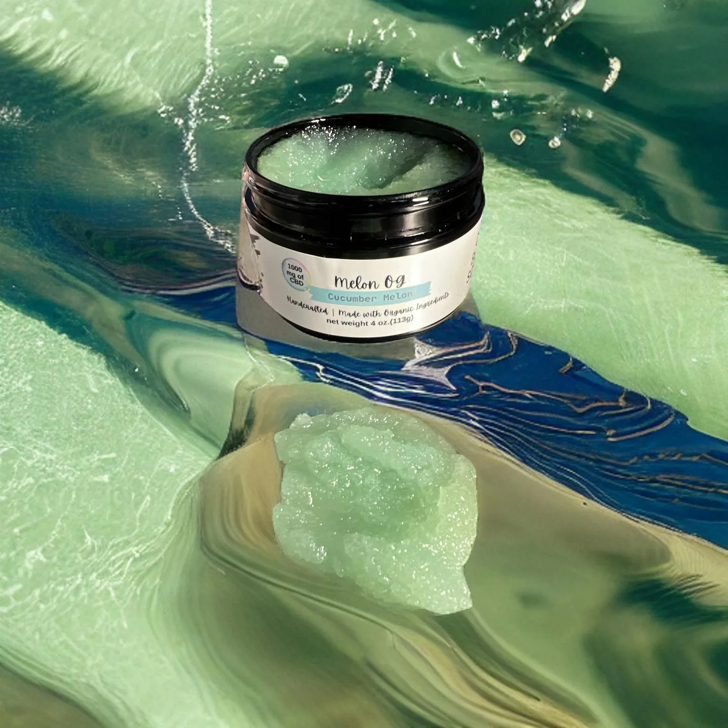 CBD Body Scrub 1000mg- Melon OG
