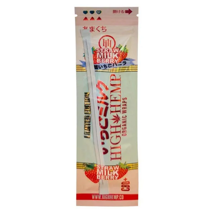 Straw Milk Berry Hemp Wrap