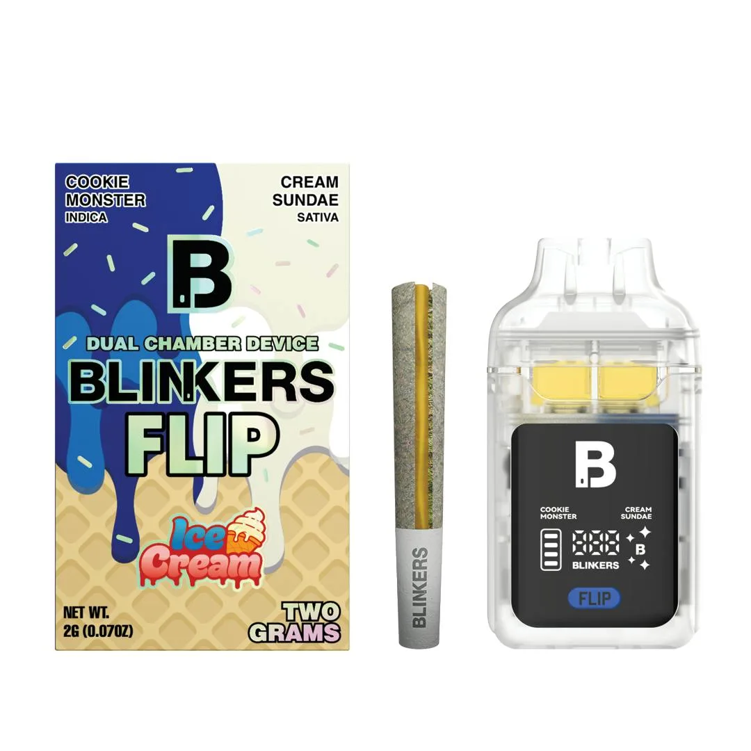BLINKERS | Flip 2g | Cookie Monster - Indica x Cream Sundae - Sativa