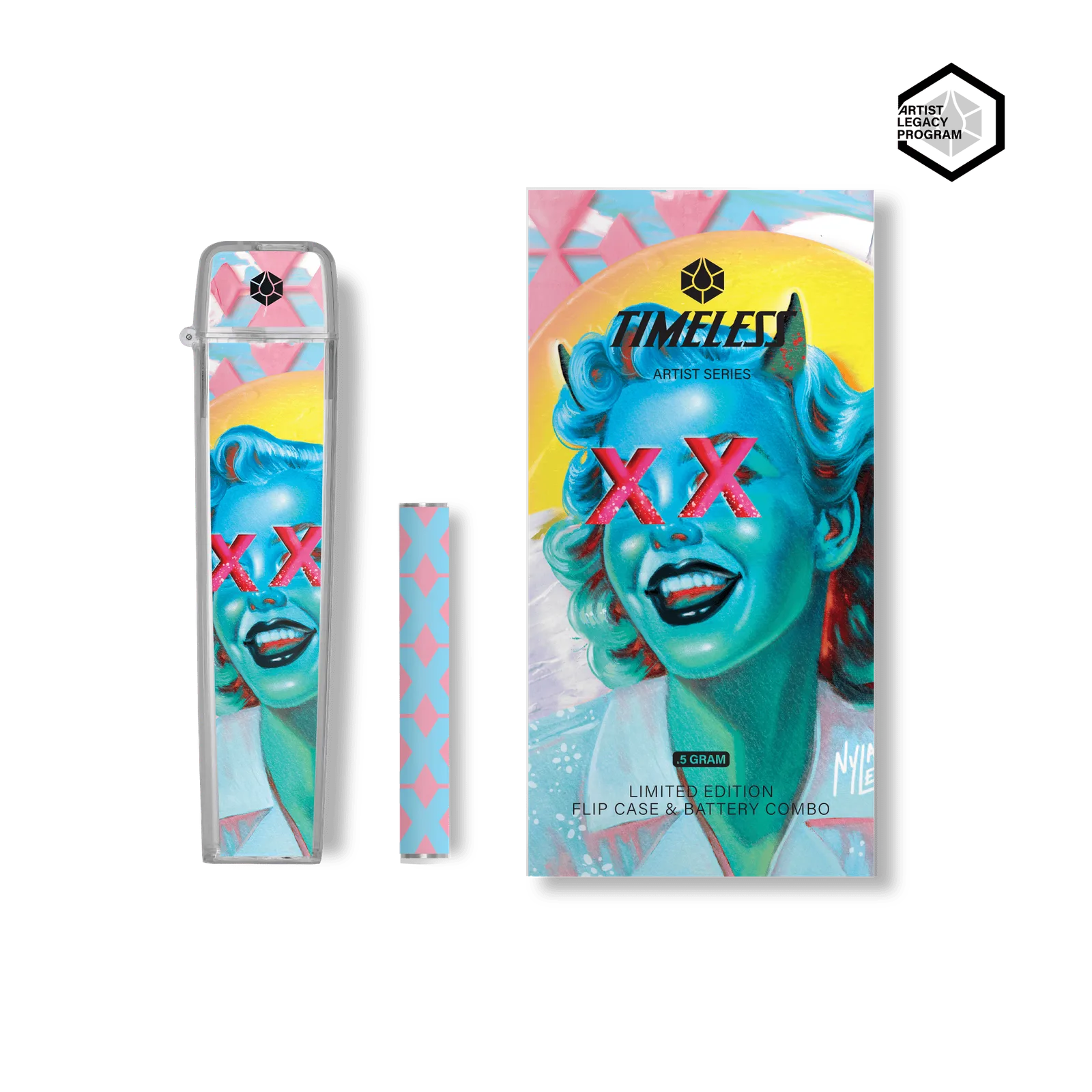 Limited Edition Nyla Lee Flip Case & Battery Combo 500mg