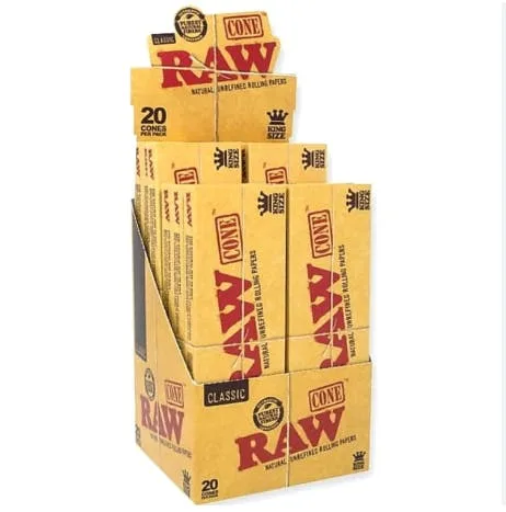 Raw | Classic - King (109Mm/26Mm) Cones (20Pk)