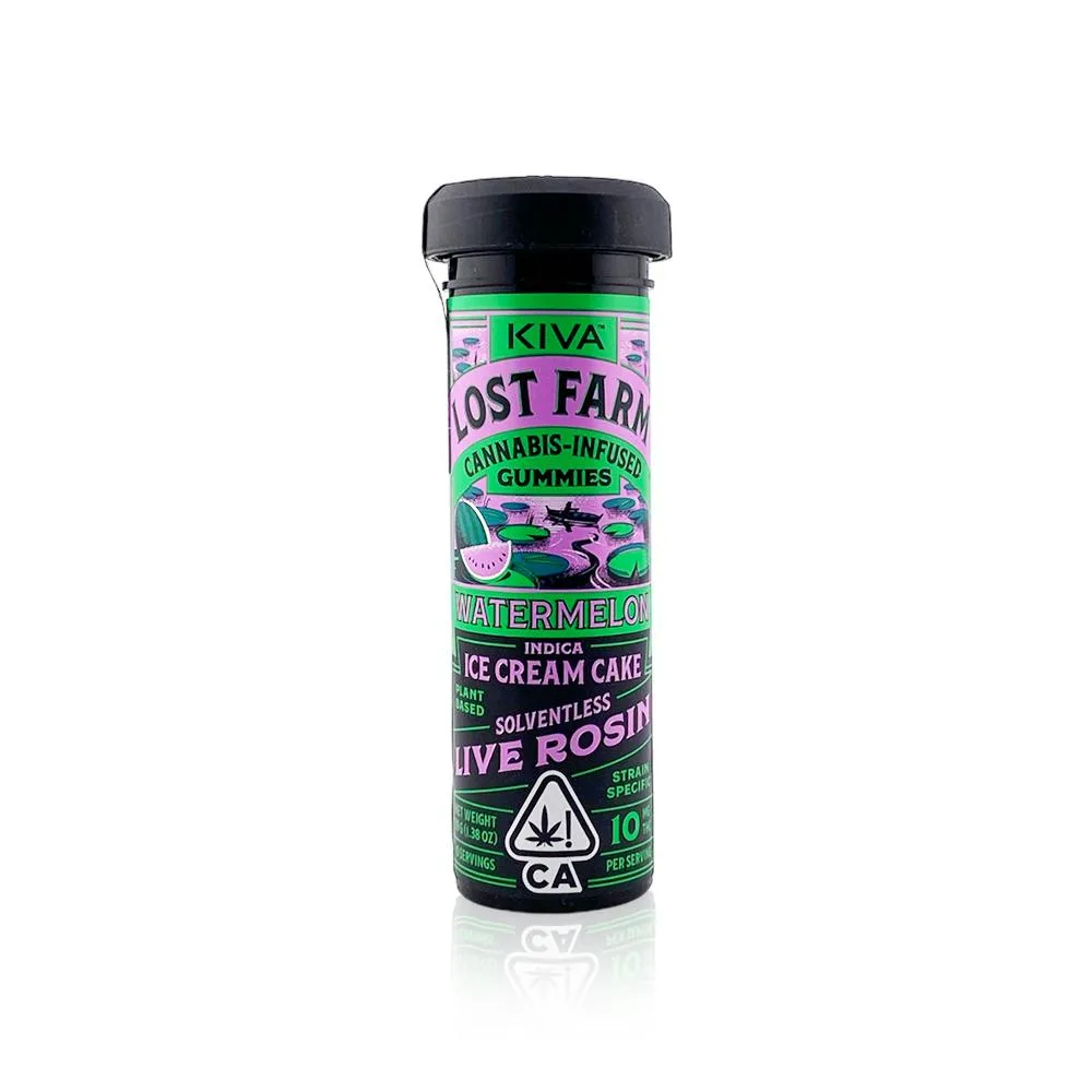 Watermelon Ice Cream Rosin Gummies 100mg Lost Farm