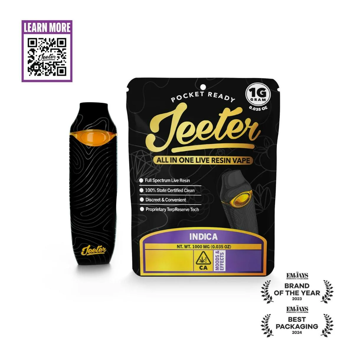 Jeeter | Prevention | Live Resin All In One | [1g] | Indica