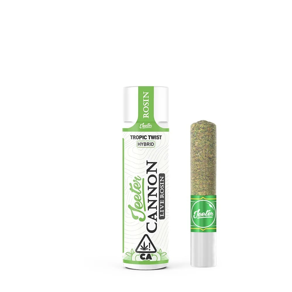 Jeeter | Tropic Twist | Live Rosin Cannon | Infused Joint | 1.3g