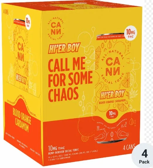 CANN Hi Boys Blood Orange Cardamom 4pk