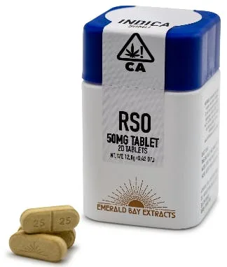 EMERALD BAY EXTRACTS: Lifter RSO Tablets - 40 Tablets/25mg per Tablet/1000mg per Package (I)