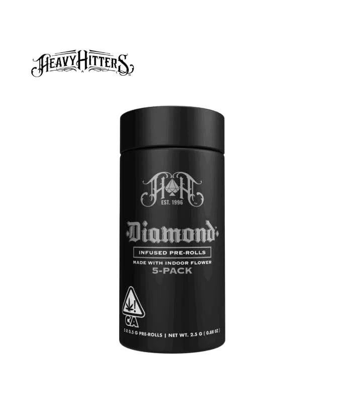RIDGELINE FARMS: PLATINUM LANTZ X CHEMMY JONES 2.5G DIAMOND INFUSED 5 PACK PREROLLS