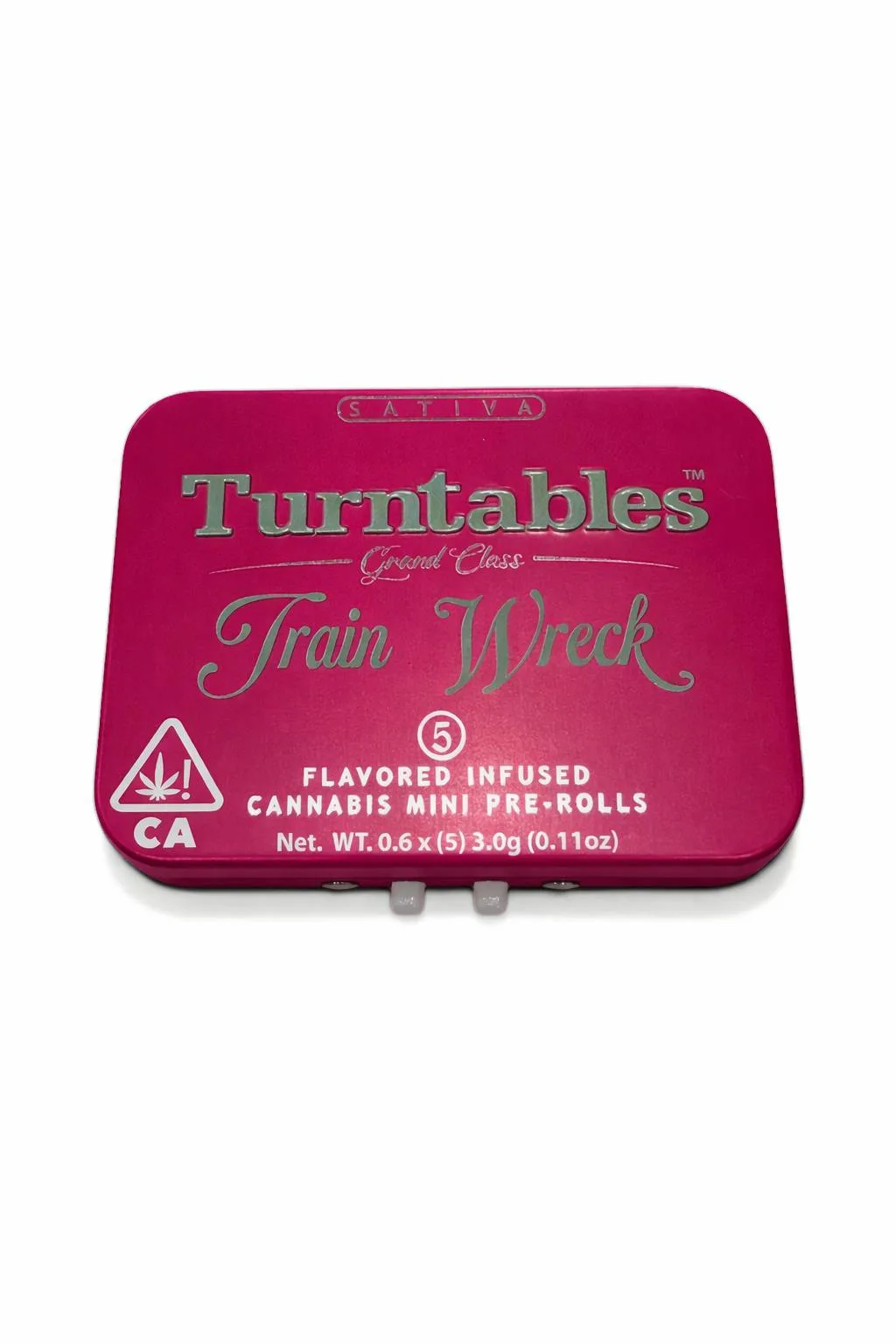 Turntables Train Wreck Grand Class 0.6X5 Mini Infused Pre Rolls
