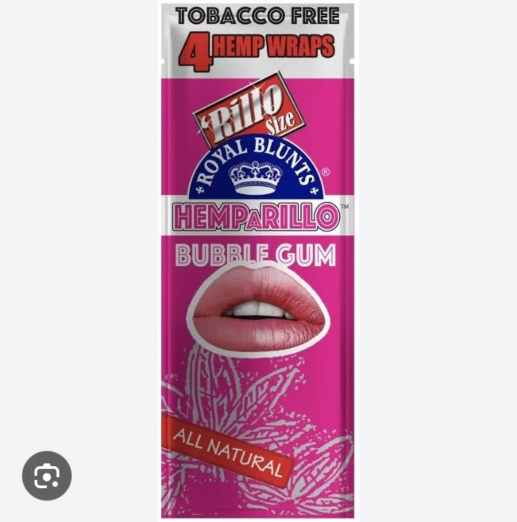 4 HEMP WRAPS BUBBLEGUM (ROYAL BLUNTS)