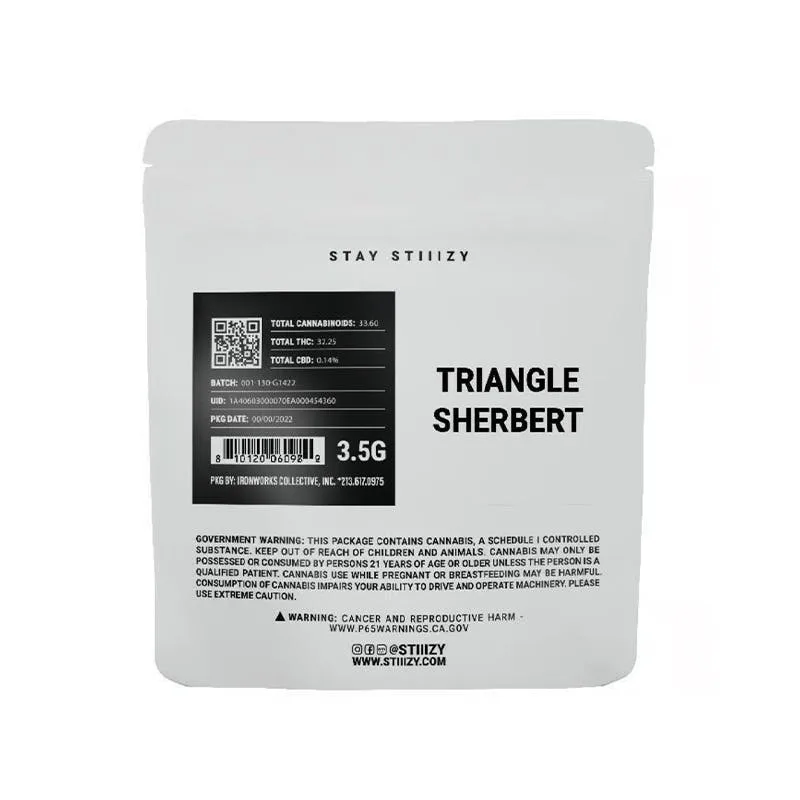 Stiiizy White Label Triangle Sherbert Flower 3.5g