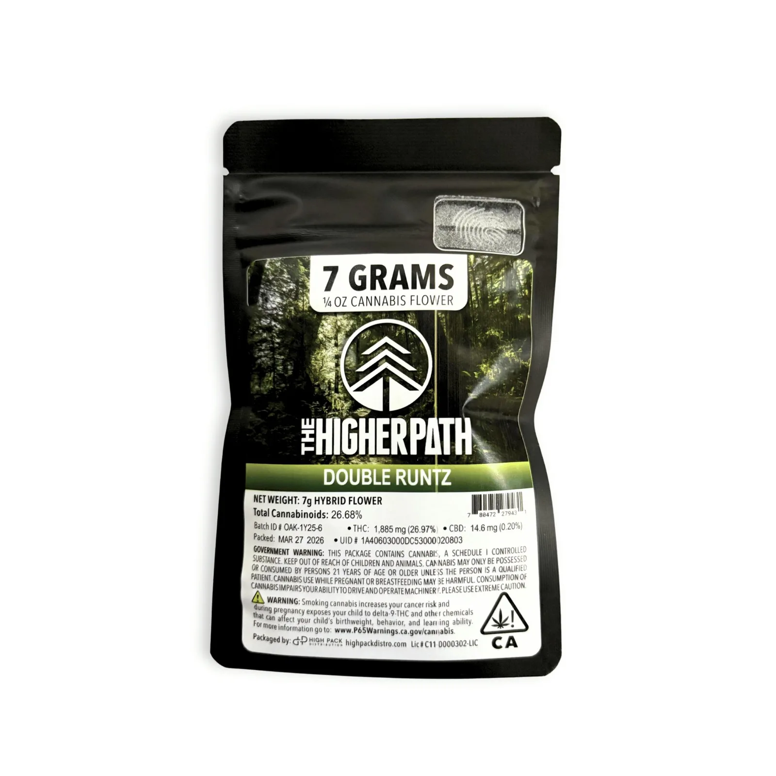 THE HIGHER PATH - $60 DOUBLE RUNTZ 7G SMALLS - 7 grams