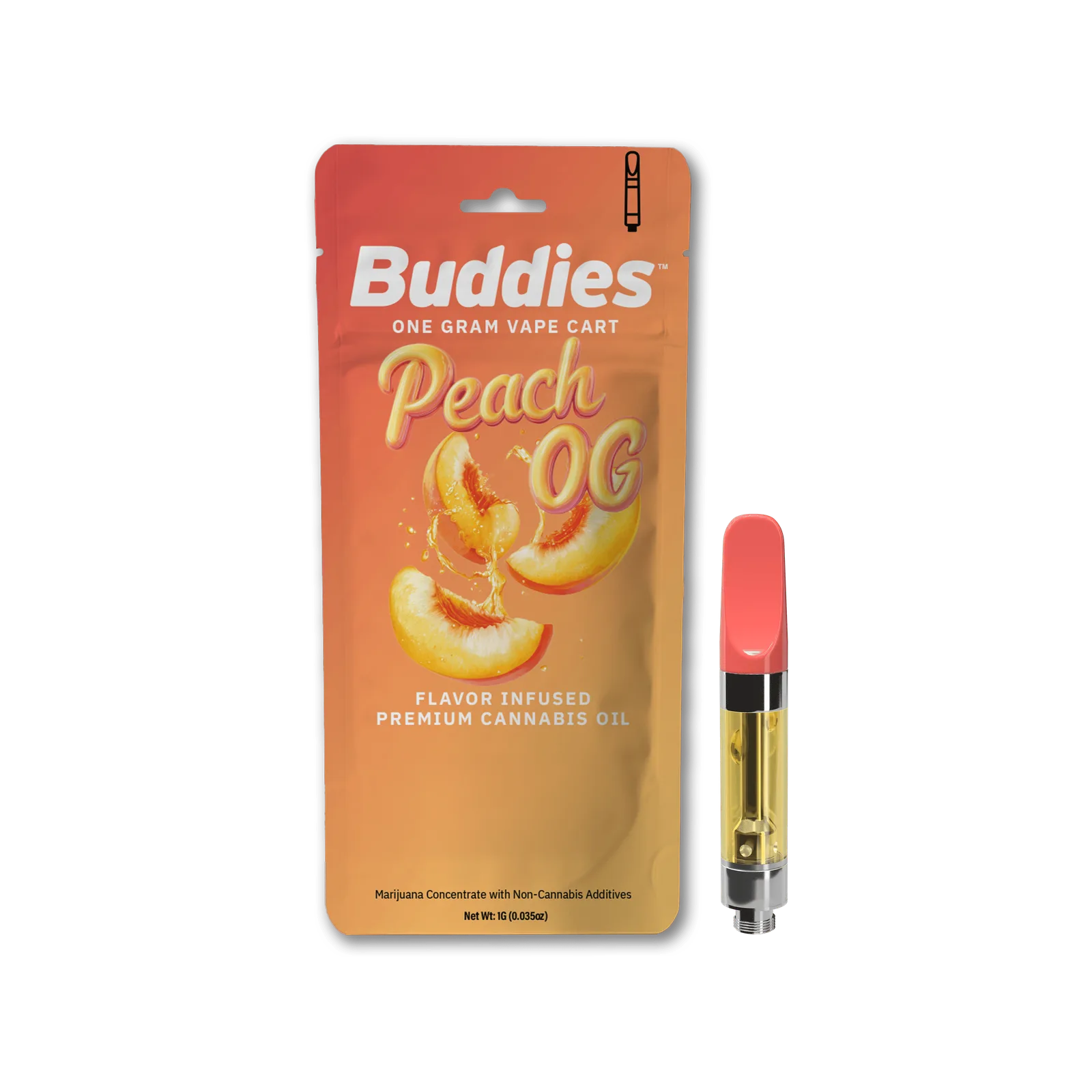 Buddies Peach OG Cart 1g
