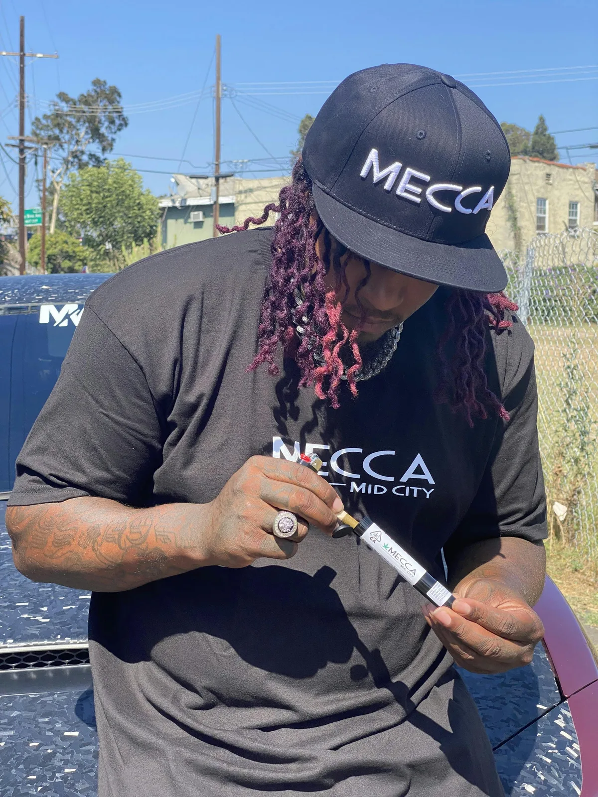 Mecca Mid City - Mecca Name Snapback Hat $15.33
