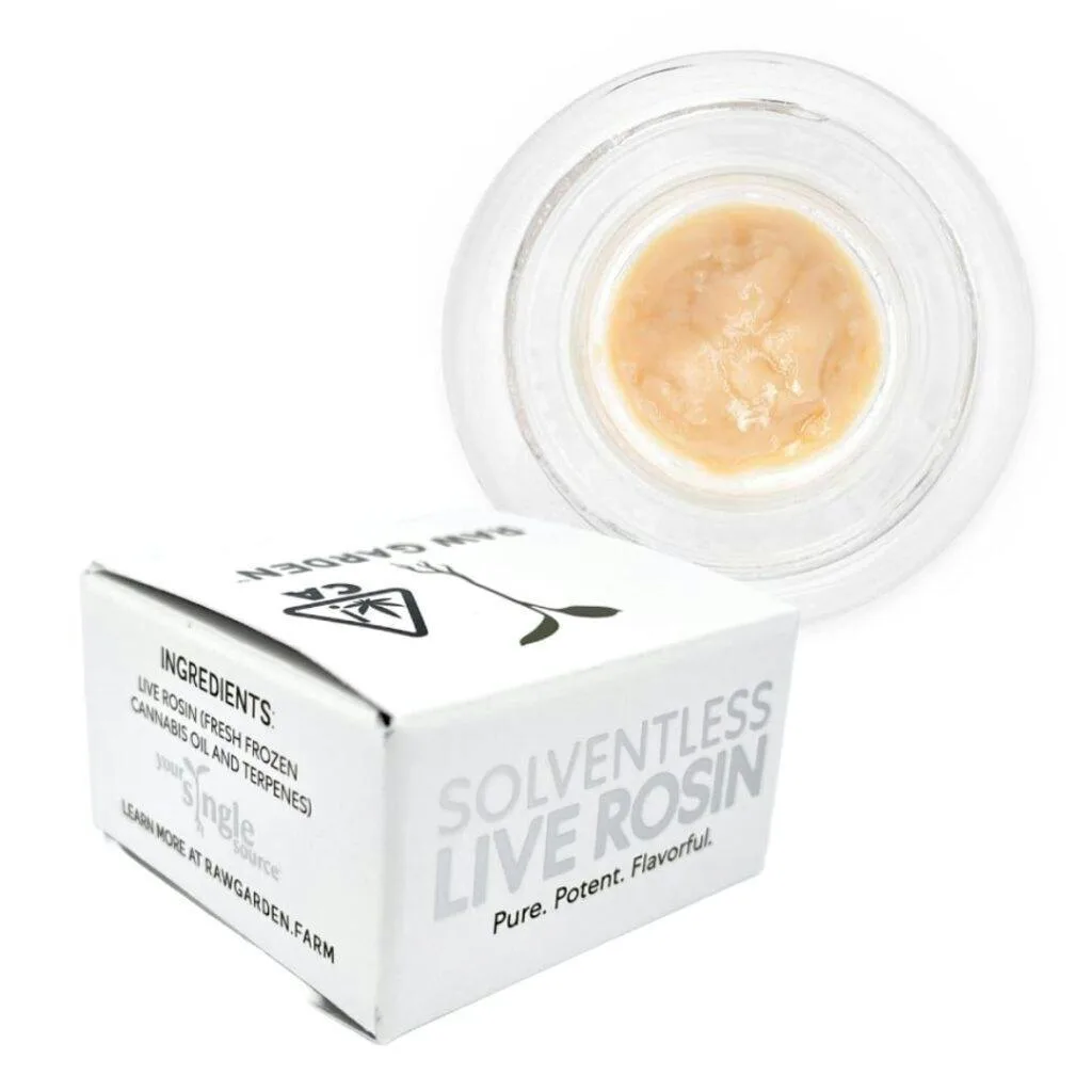Raw Garden Hashburger Solventless Live Rosin