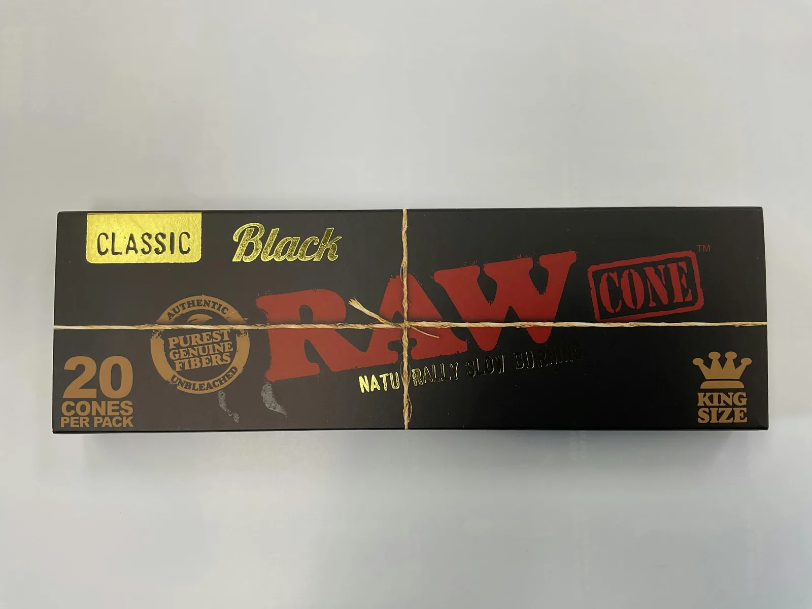 RAW Cone Black 20 Cones King Size