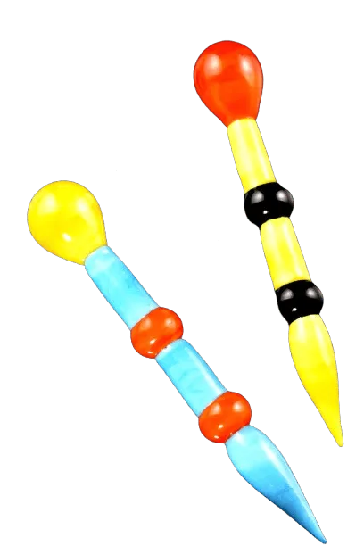 CRCL - THICK MULTICOLOR GLASS DAB TOOL (M0423)