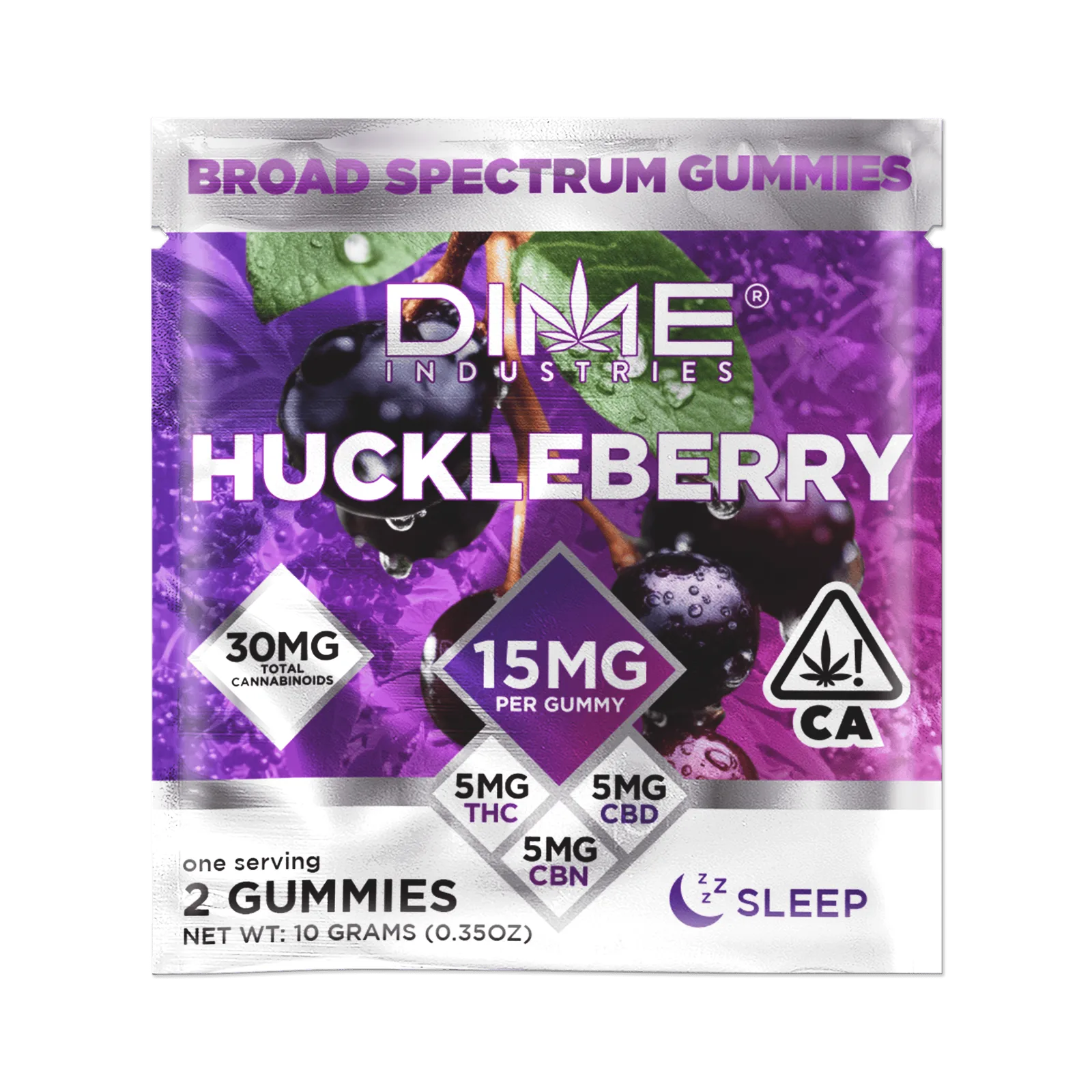 Balanced Line Huckleberry "Evening" CGN Gummies 2ct