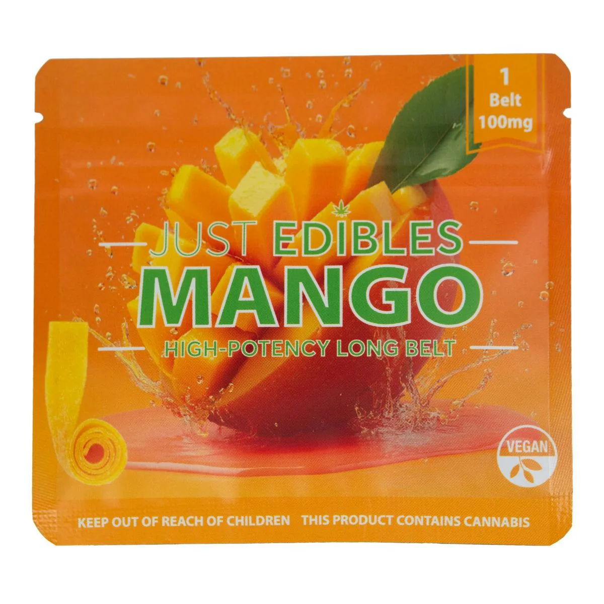 Just Edibles - Mango Sour Long Belt (100MG)