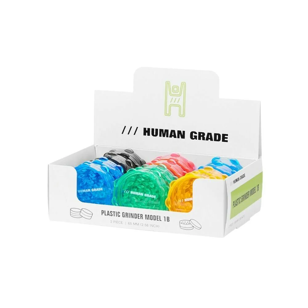 ASSORTED 2.5" PLASTIC GRINDER 2PC - HUMAN GRADE
