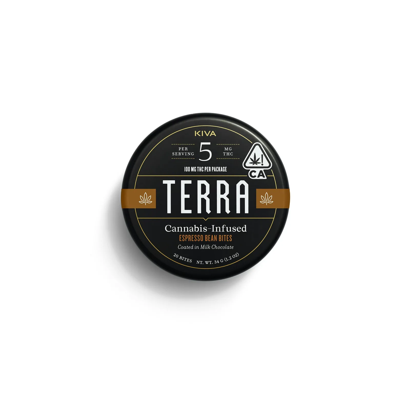 KIVA - Terra Bites - Espresso (100mg THC)