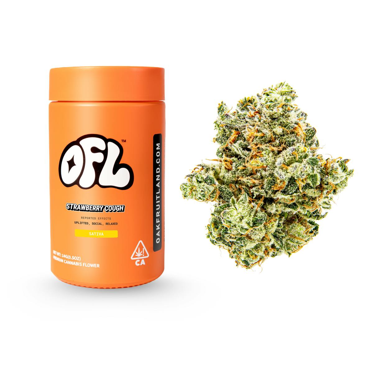 Oakfruitland - Strawberry Cough (Sativa) Flower Jar 14g