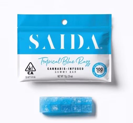 Tropical Blue Razz Gummies 100mg - Gummies