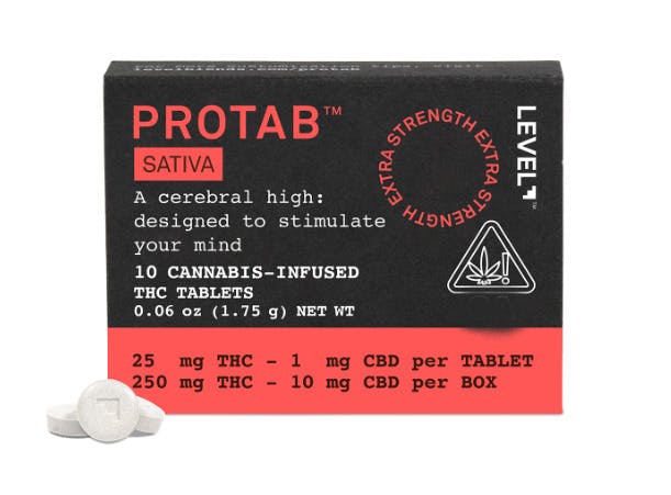 Level | ProTab Sativa 250mg 10pk