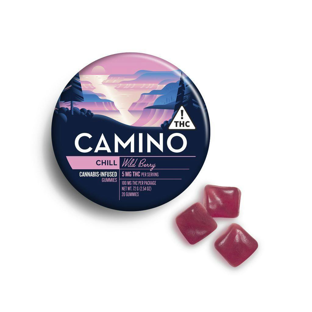 KIVA Camino Chill Wild Berry Gummies 5mg ea | 20-Pack