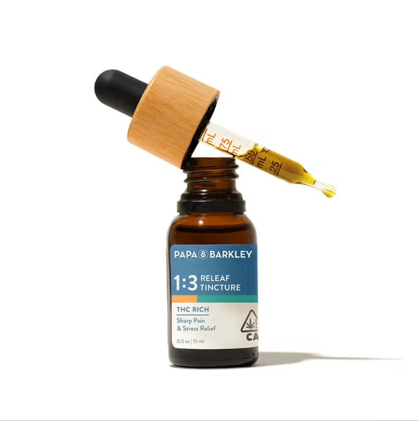 Papa & Barkley - Releaf Body Tincture - THC Rich - 1CBD:3THC - 15ml
